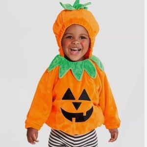 Hyde & Eek! Boutique- infant Halloween pumpkin costume, 0-6 months